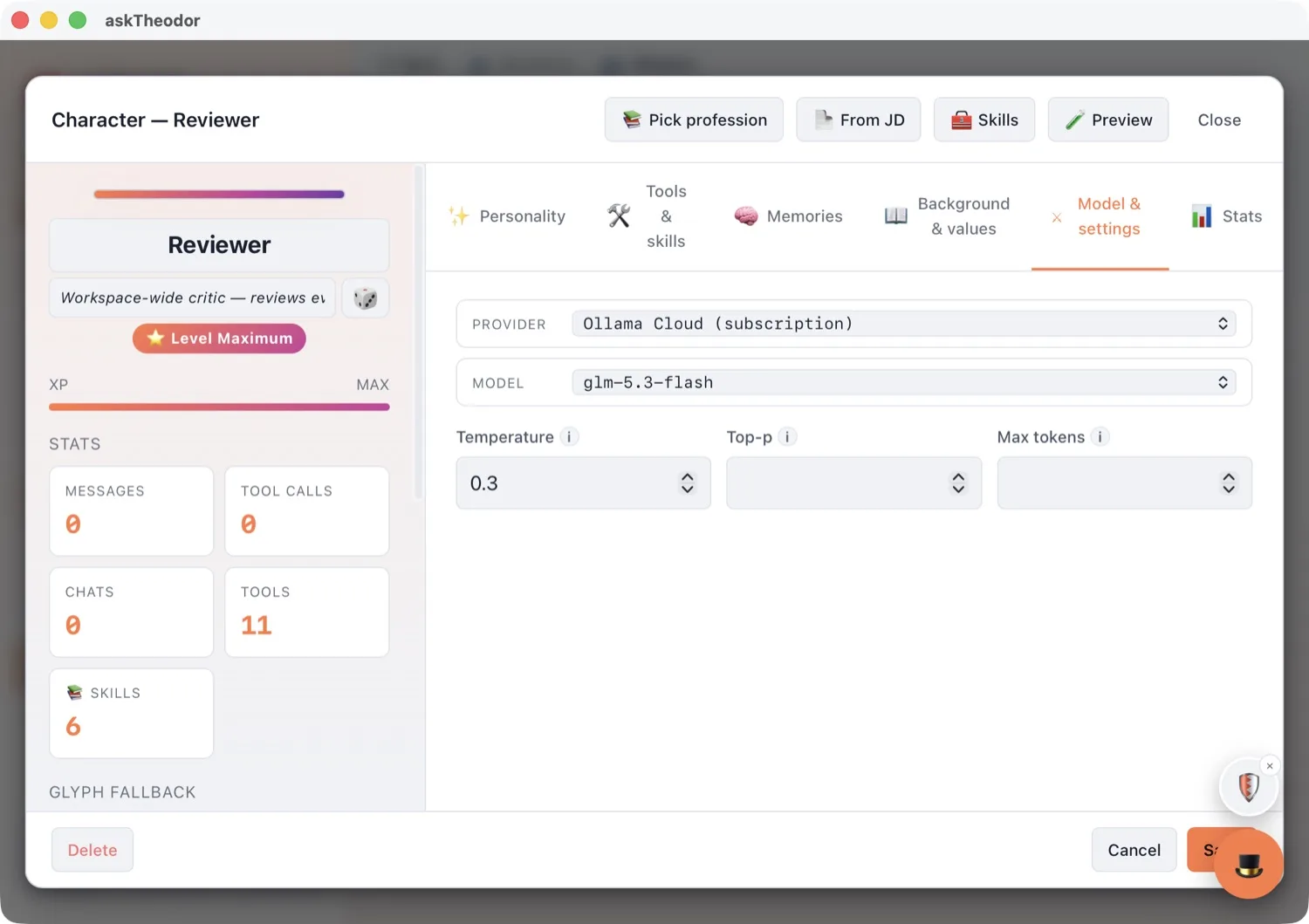 Assigning a hosted cloud model to a single worker from the live provider list