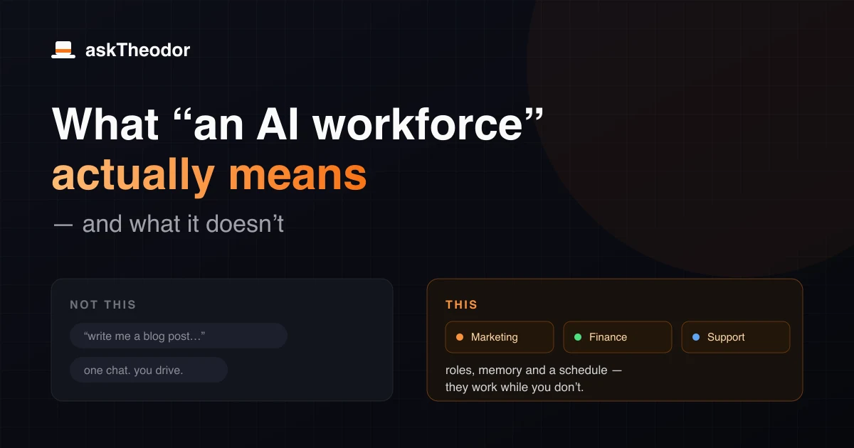 What "an AI workforce" actually means (and what it doesn't)