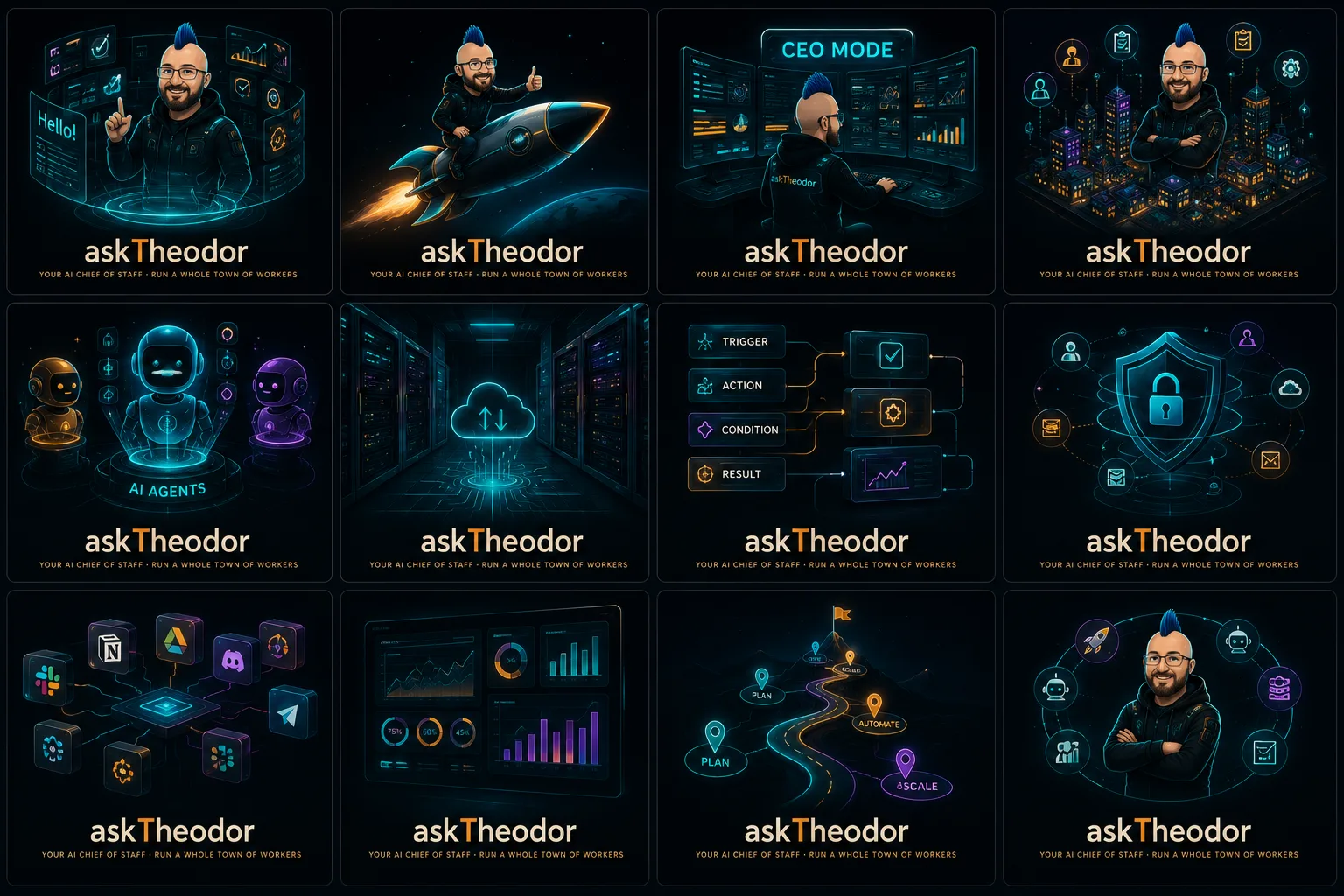 askTheodor in twelve tiles